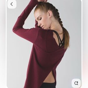 Lululemon - Sunset Savasana Pullover in Wine Berry - 4